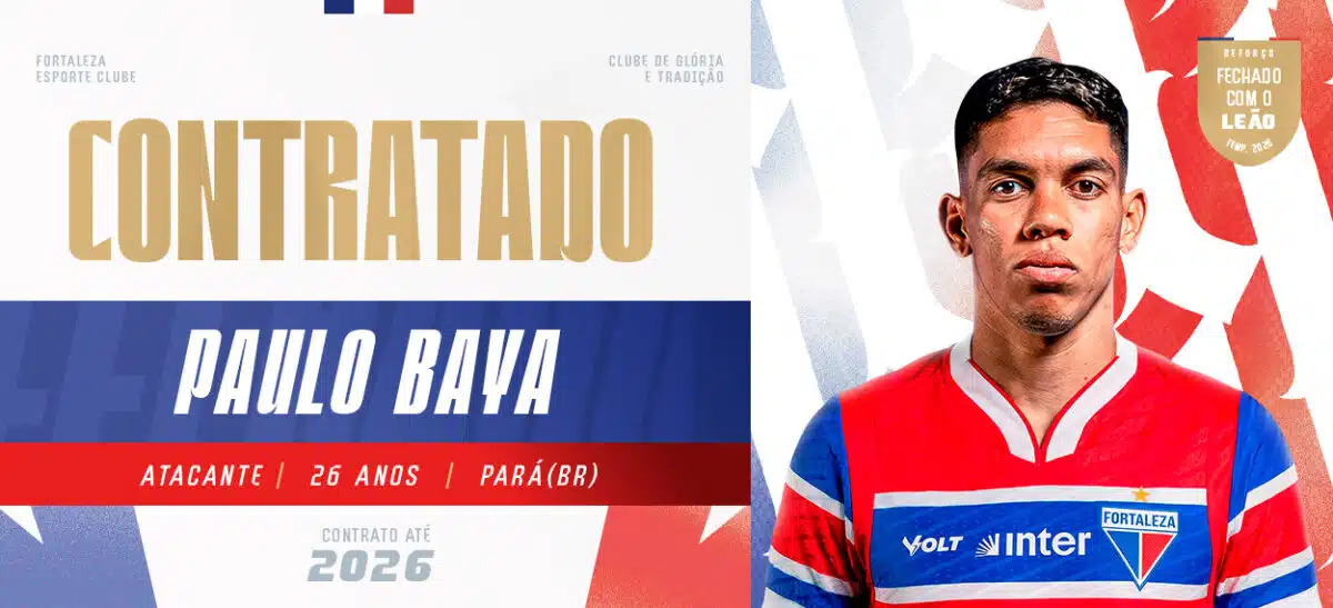Fortaleza anuncia contratação do atacante Paulo Baya, do Primavera 1 Fortaleza anuncia contratação de Paulo Baya, do Primavera
