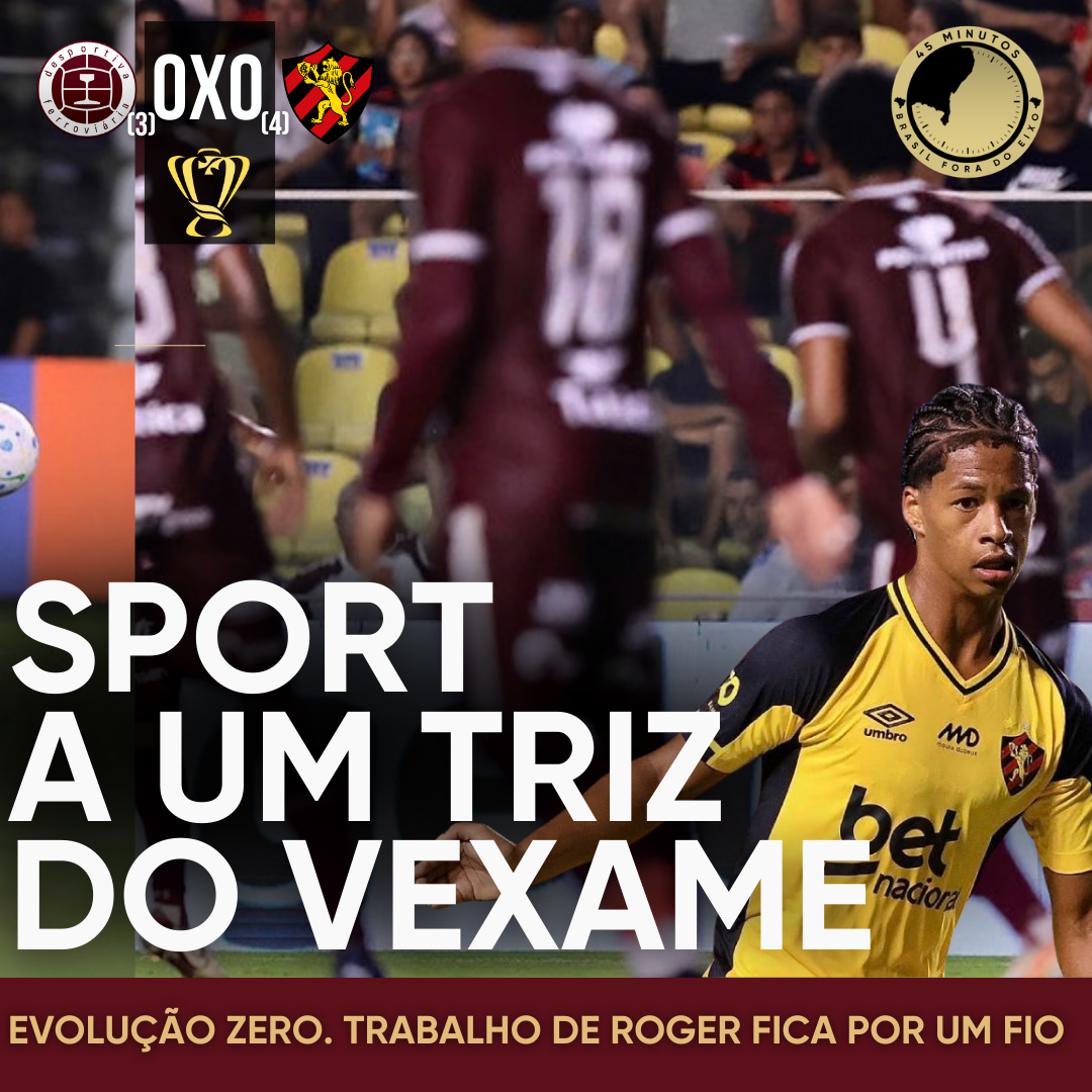 PÓS-JOGO – COPA DO BRASIL – DESPORTIVA FERROVIÁRIA (3) 0  X 0 (4) SPORT – CLASSIFICOU MAS FOI MAL