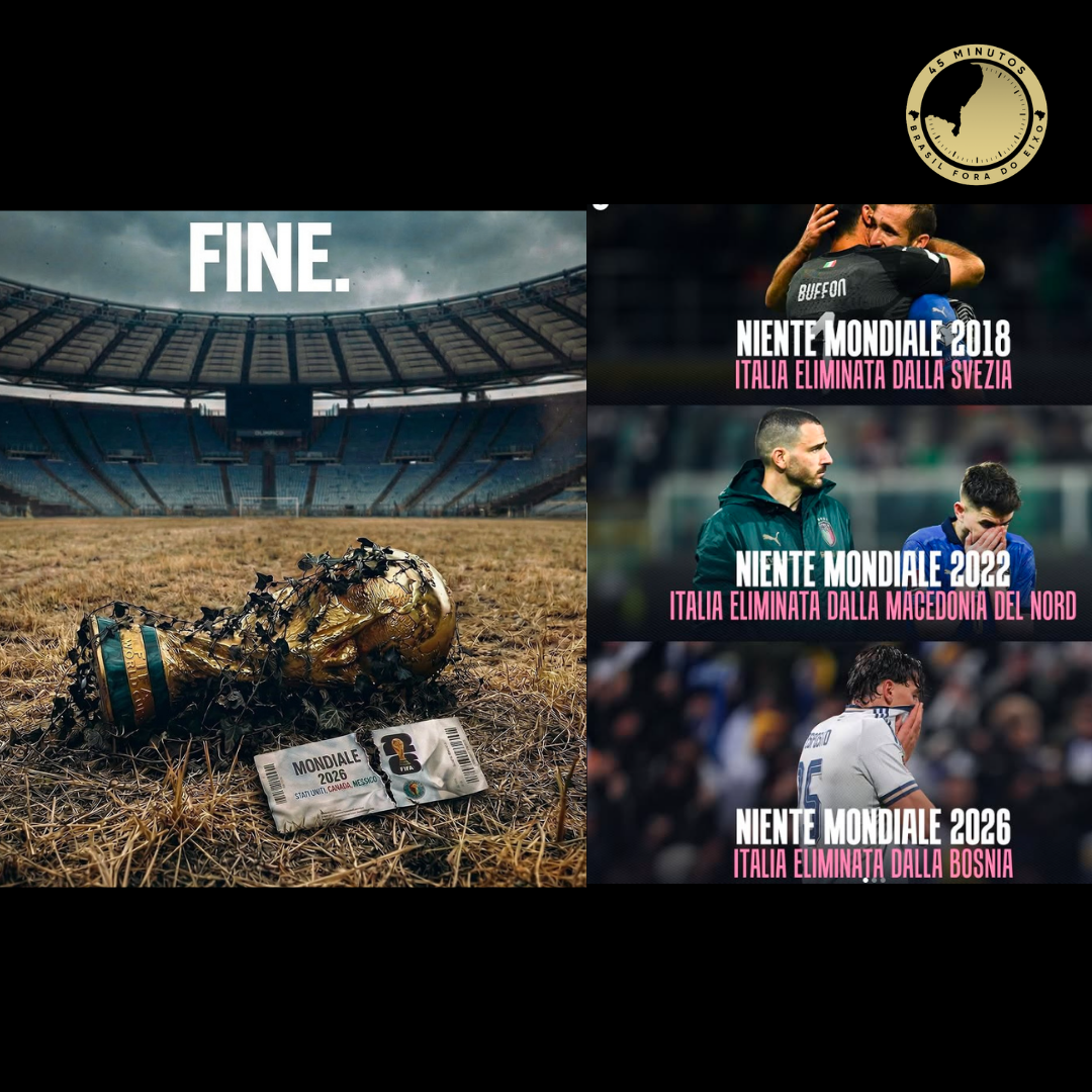 ELIMINATÓRIAS EUROPÉIAS: A ITÁLIA FORA DA COPA DO MUNDO 2026! A AZZURRA AMARGA MAIS UMA ELMINAÇÃO