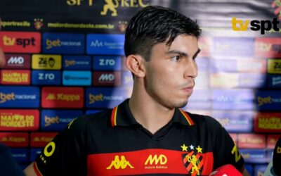 Biel Fonseca celebra gol em vitória do Sport contra o ABC: “Estou muito feliz”