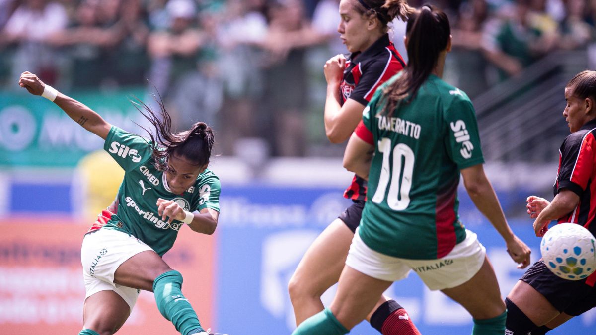 Vitória é goleado por 6 x 0 pelo líder Palmeiras no Brasileirão Feminino