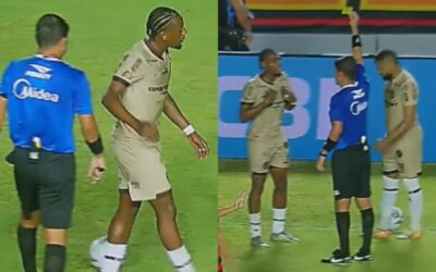 Árbitro de Sport x Jacuipense dá dois cartões amarelos e esquece de expulsar atleta; veja súmula