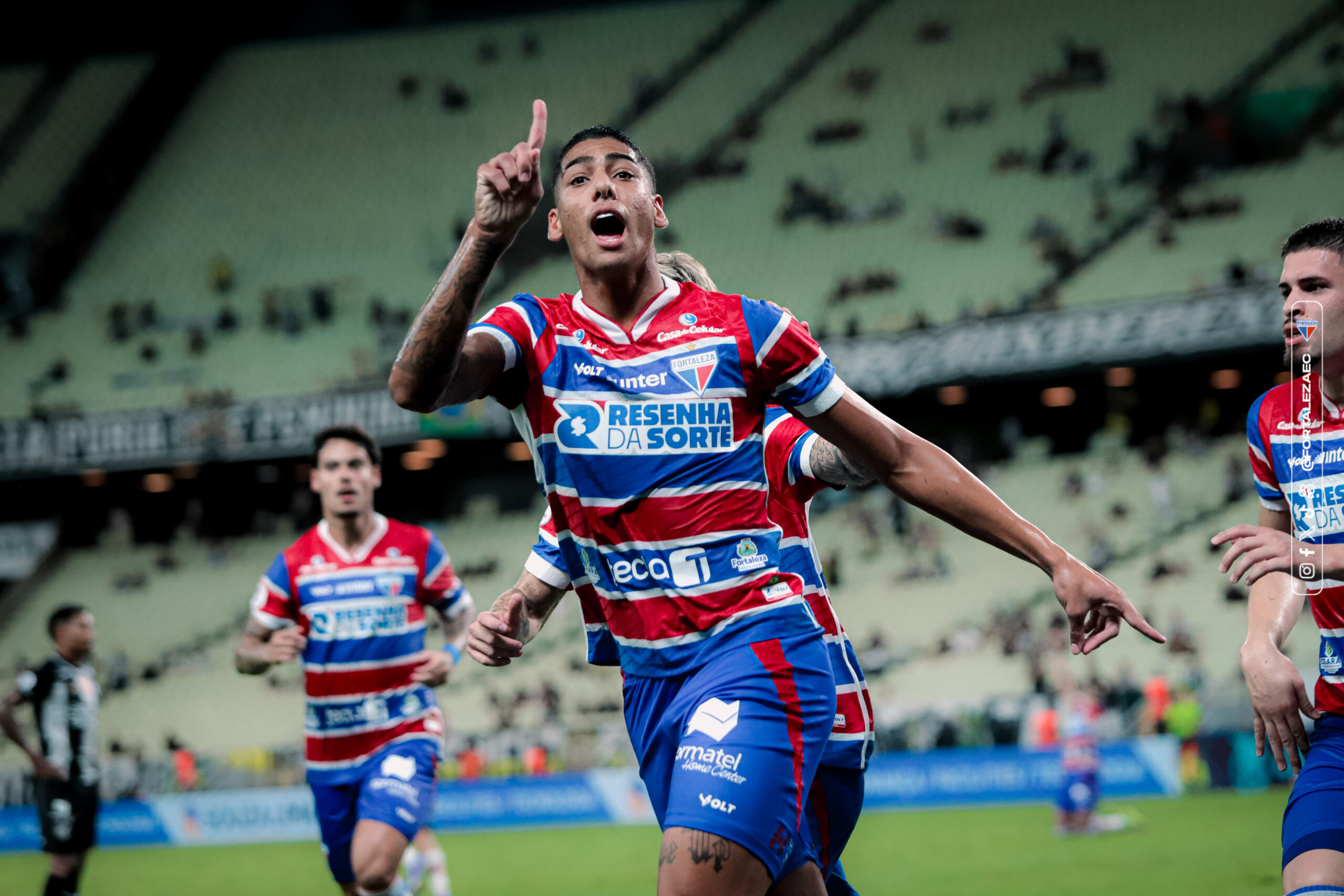 Fortaleza: recém-promovido da base, Lucas Emanoel marcou primeiro gol como profissional no Clássico-Rei