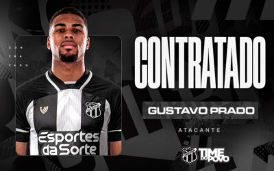 Ceará oficializa contratação do atacante Gustavo Prado, ex-Internacional