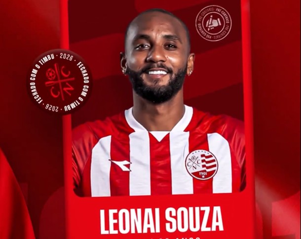 Náutico anuncia contratação do volante Leonai Souza, que estava no Barcelona de Guayaquil