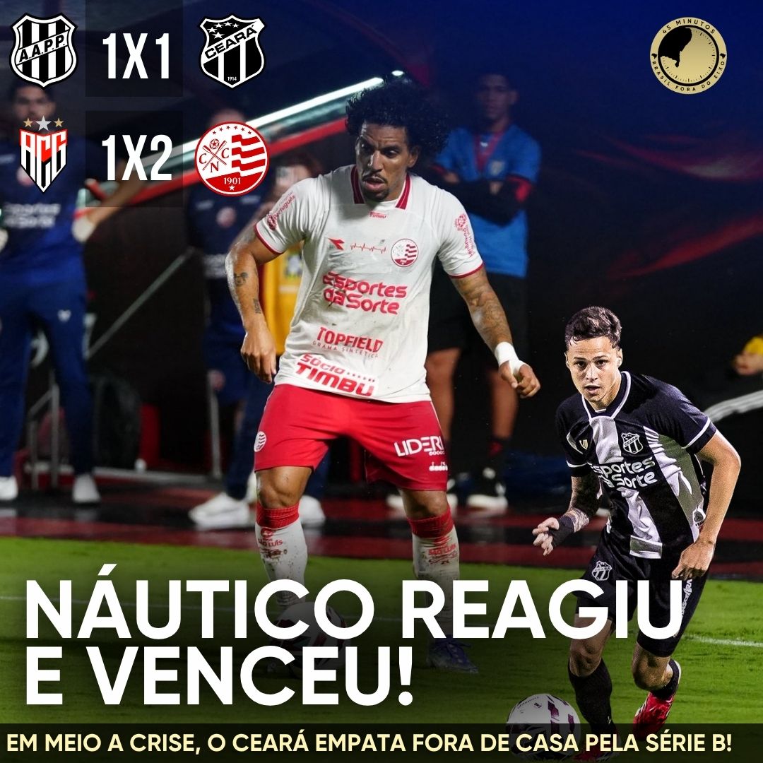 PÓS-JOGO – SÉRIE B – PONTE PRETA 1 X 1 CEARÁ | ATLÉTICO/GO 1 X 2 NÁUTICO