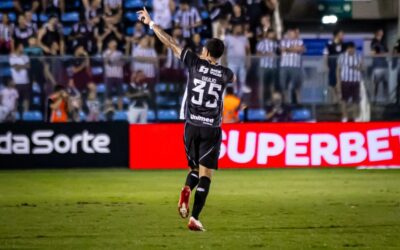 Promessas da base, Giulio e Melk marcam primeiro gol como profissional em goleada do Ceará