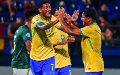 Com hat-trick de Kauê Furquim, do Bahia, Brasil goleia Bolívia na estreia do Sul-Americano sub-17