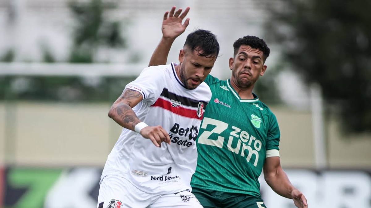 Com pênalti não marcado no 1º tempo, Santa Cruz empata com o Floresta fora de casa pela Série C