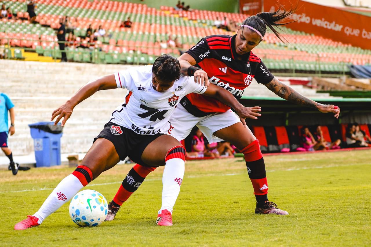 Vitória perde para o Flamengo e segue em situação delicada na elite do Brasileiro Feminino