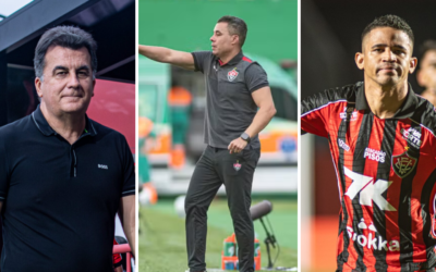 Vitória: Fábio Mota, Jair Ventura e Erick são denunciados no STJD por reclamação contra a arbitragem
