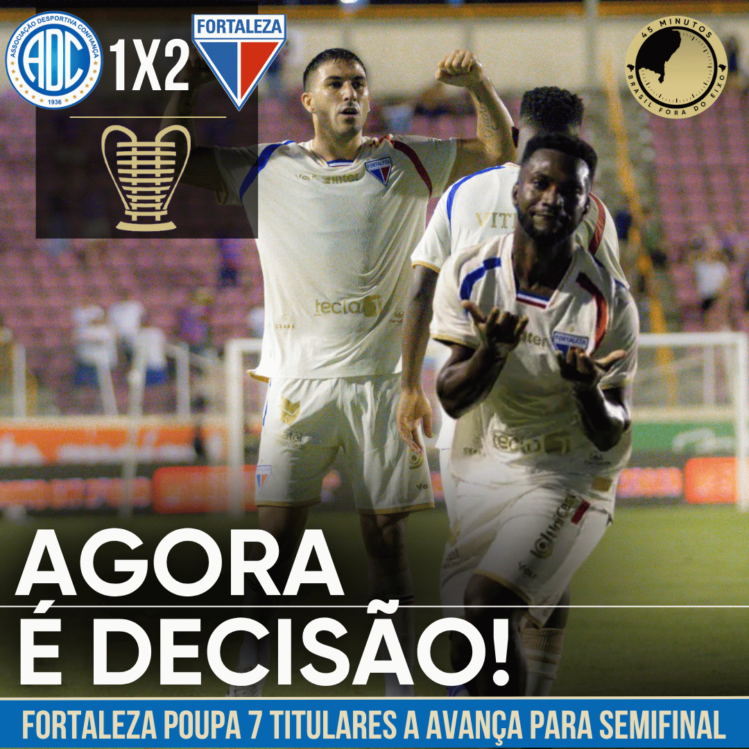 CONFIANÇA 1 X 2 FORTALEZA – COM DOMÍNIO NO 1º TEMPO E SUSTO NO FINAL, O LAION AVANÇA RUMO AO TETRA