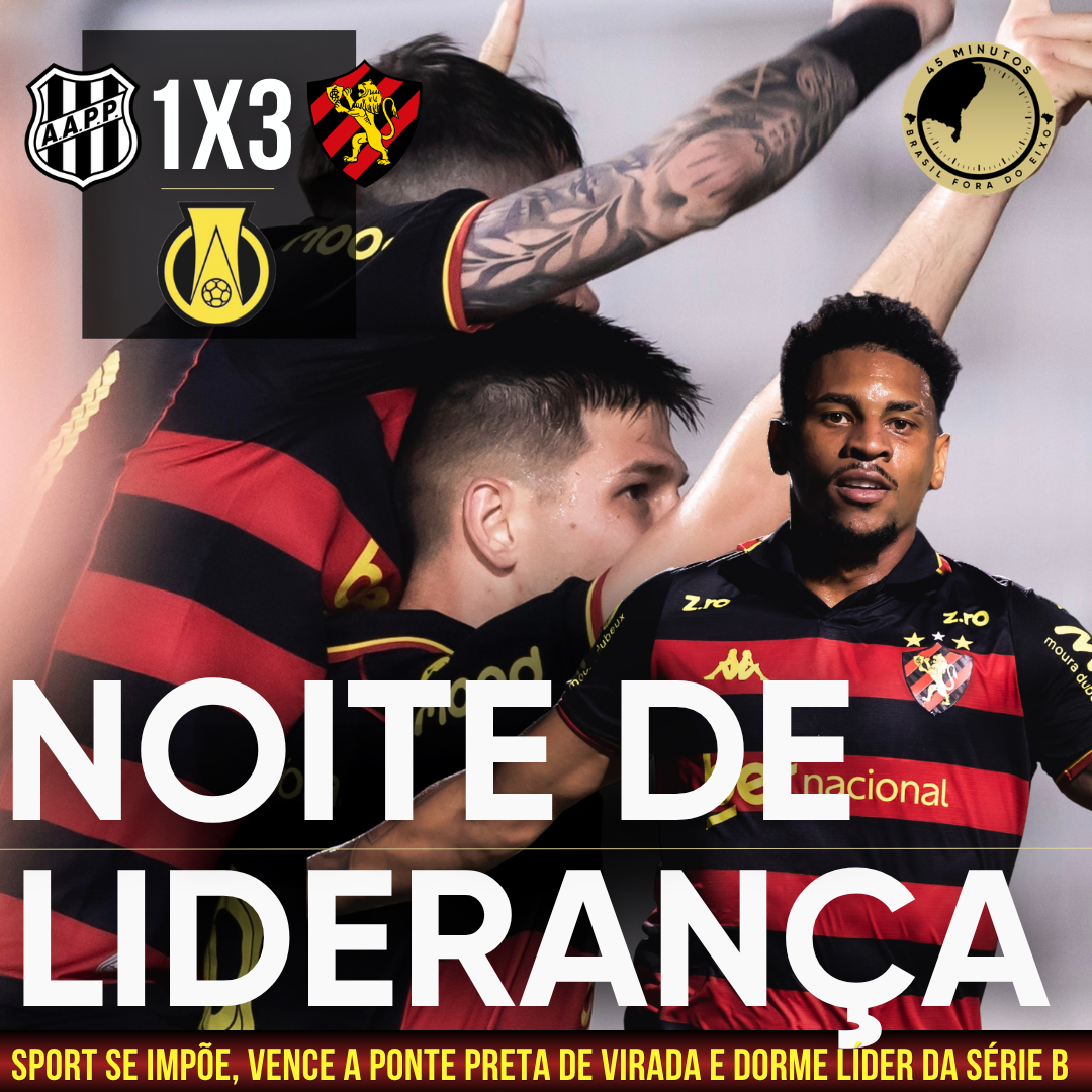 PÓS-JOGO – PONTE PRETA 1 X 3 SPORT – LEÃO VENCE DE VIRADA E DORME NA LIDERANÇA – 45 MINUTOS