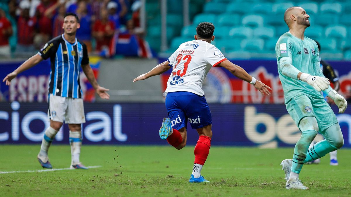 Bahia x Grêmio pela Série A na Arena Fonte Nova - Sanabria