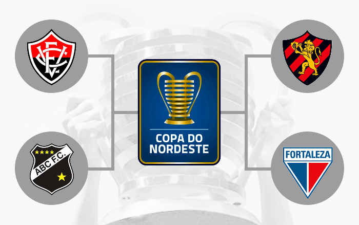 Semifinal da Copa do Nordeste 2026 tem Vitória x ABC e Sport x Fortaleza. Favoritos?