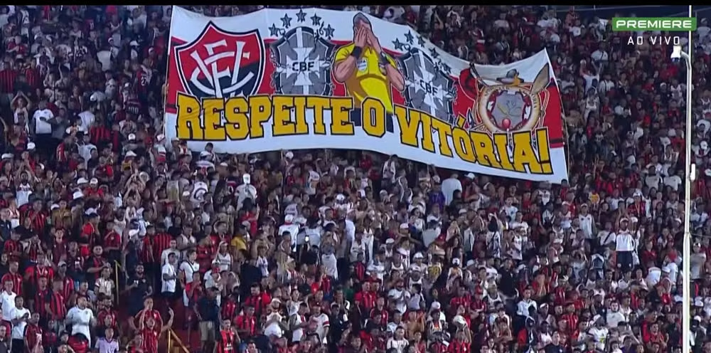 Vitória é novamente punido pelo STJD após protesto da torcida contra a CBF no Barradão