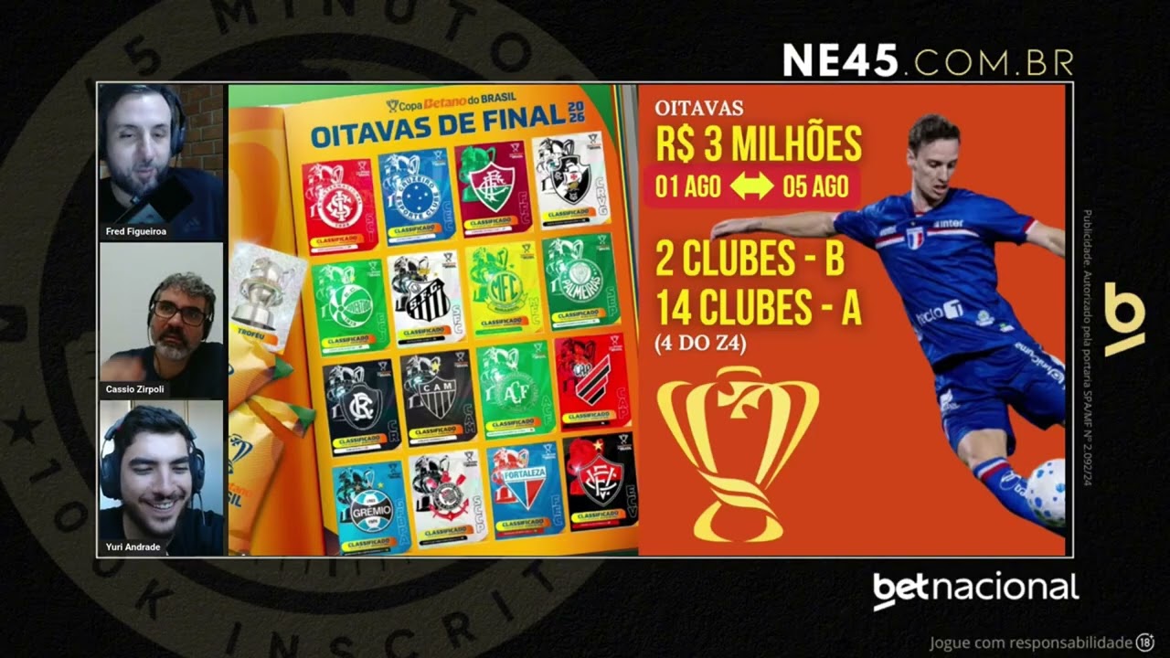 Raio X das oitavas de final da Copa do Brasil 2026+ ranking do Nordeste na competição