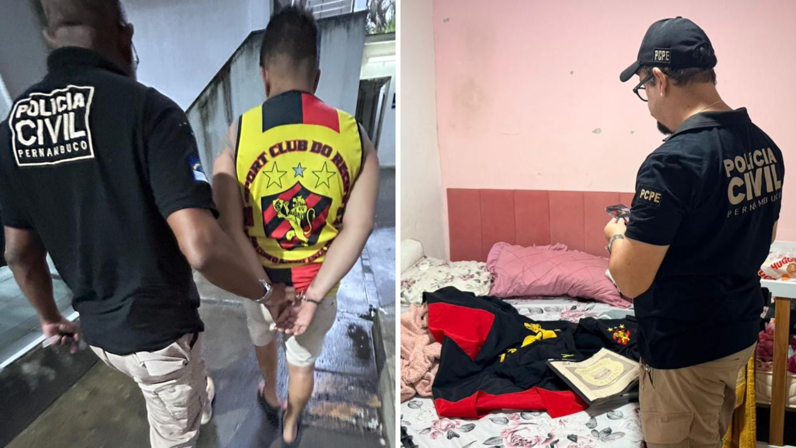 Polícia Civil prende membros da organizada do Sport em operação no Recife e Região Metropolitana