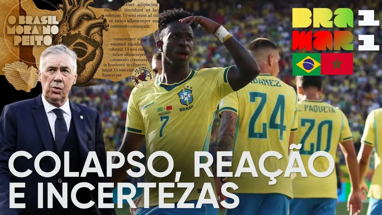 BRASIL 1 X 1 MARROCOS – TODAS AS FACES DA ESTREIA DO BRASIL NA COPA DO MUNDO DE 2026