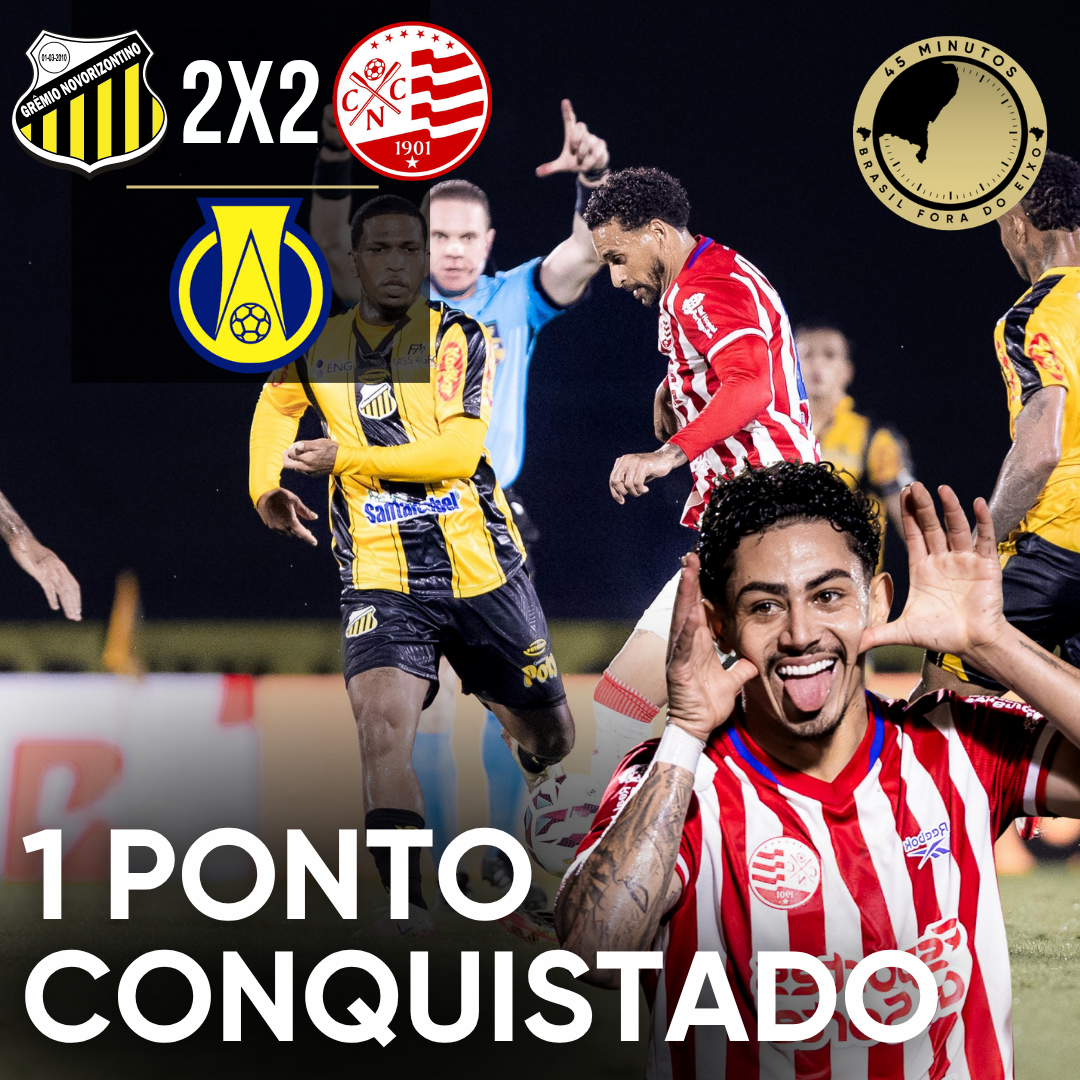 NOVORIZONTINO 2 X 2 NÁUTICO – TIMBU FICA DUAS VEZES NA FRENTE DO PLACAR E ACABA LEVANDO O EMPATE