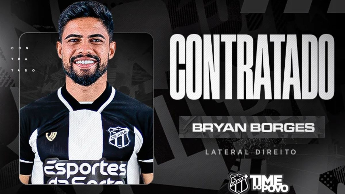 Ceará oficializa contratação do lateral-direito Bryan Borges, ex-Ponte Preta