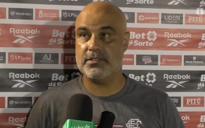 Técnico do Santa Cruz exalta entrada no G-8 e destaca dificuldades: “A Série C mais difícil dos últimos anos”