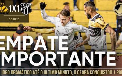 Criciúma 1 x 1 Ceará: Em jogo dramático, Vozão conquista ponto fora de casa