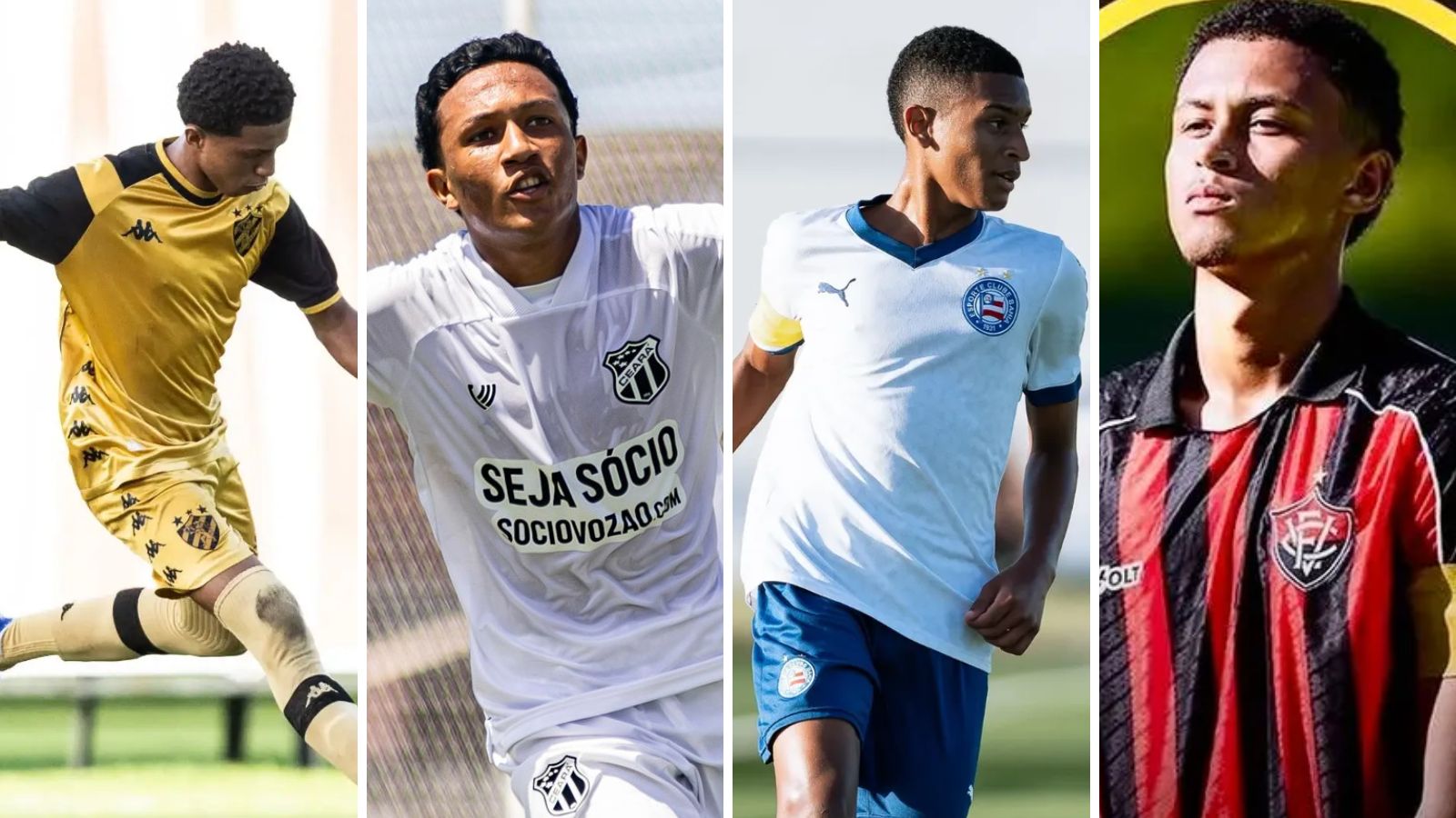 Jogadores do Bahia, Vitória, Sport e Ceará são convocados para Seleção Brasileira Sub-15
