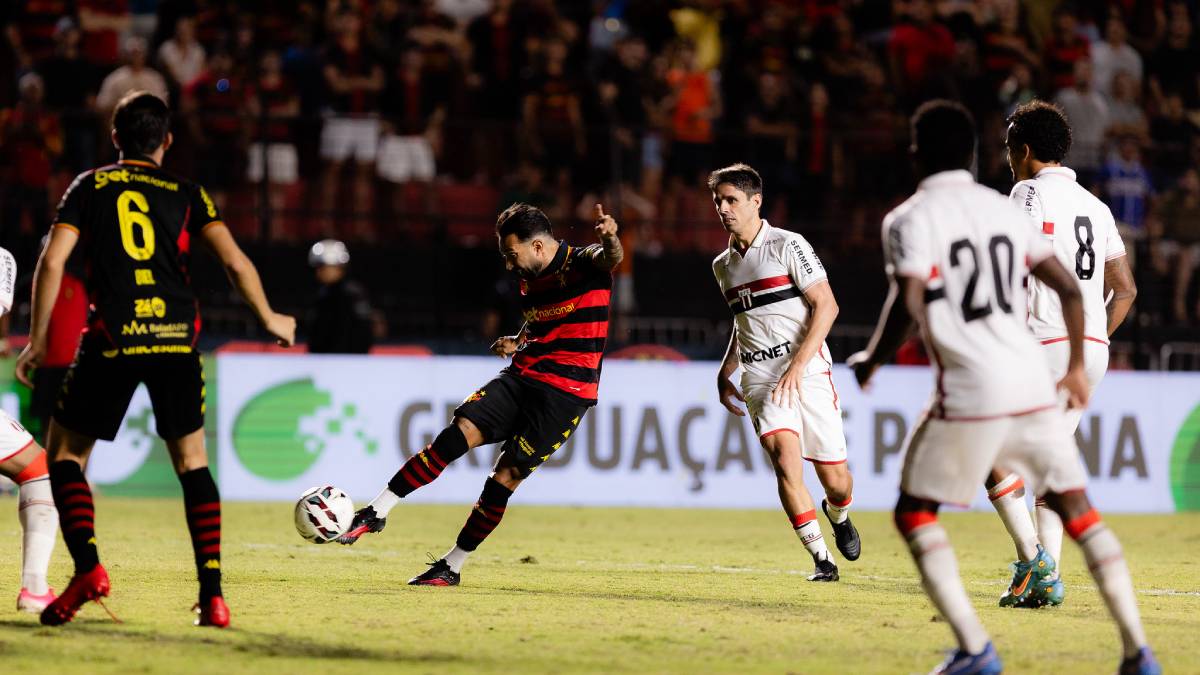 Em duelo de seis gols, Sport reage duas vezes, mas empata com o Botafogo-SP e segue sem vencer na Série B