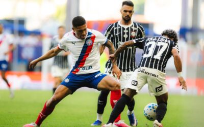 Em jogo quente, Bahia reage e busca o empate com o Corinthians na Fonte Nova pela Série A