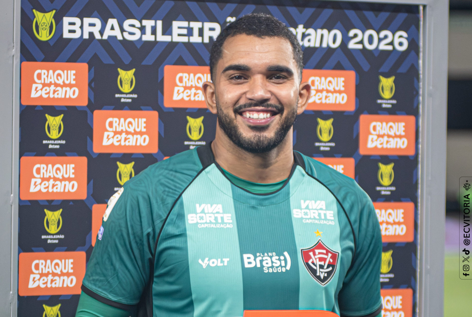 Com excelente atuação de Lucas Arcanjo, Vitória segura empate contra o Botafogo no Nilton Santos 3 Lucas Arcanjo foi o destaque da partida - Foto: Victor Ferreira/EC Vitória