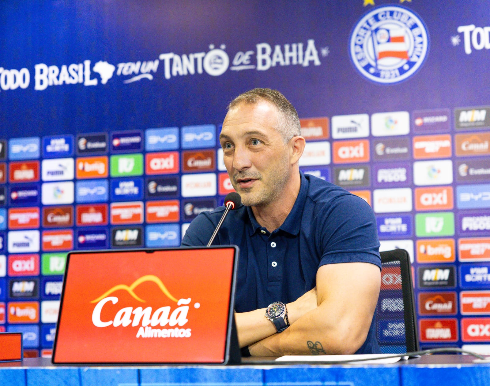 Em coletiva, Cadu Santoro traça objetivos do Bahia na temporada: "Se estabilizar como um clube top-5 do Brasil" 1 Cadu Santoro, diretor de futebol do Bahia - Foto: Catarina Brandão/EC Bahia