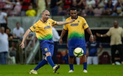 Jogo Solidário com Frei Gilson reúne torcedores e fiéis em prol da Obra de Maria na Arena de Pernambuco