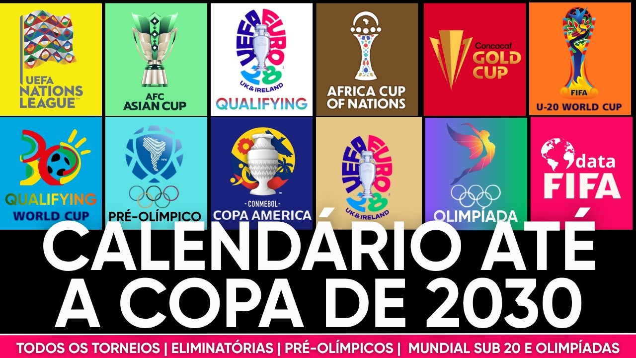 Na depressão pós-Copa, montamos o calendário das competições internacionais dos próximos 4 anos