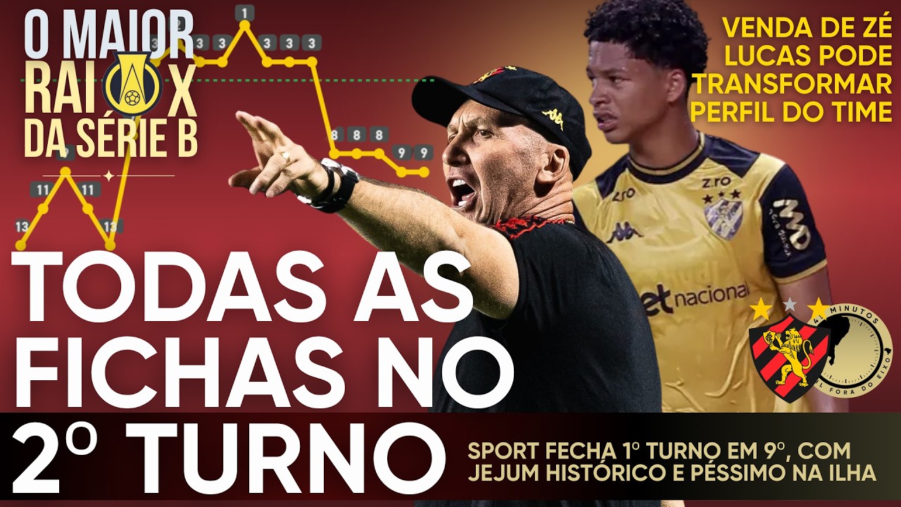 De líder a intermediário: Sport afunda e a venda de Zé Lucas vira “all in” pelo acesso no 2º turno