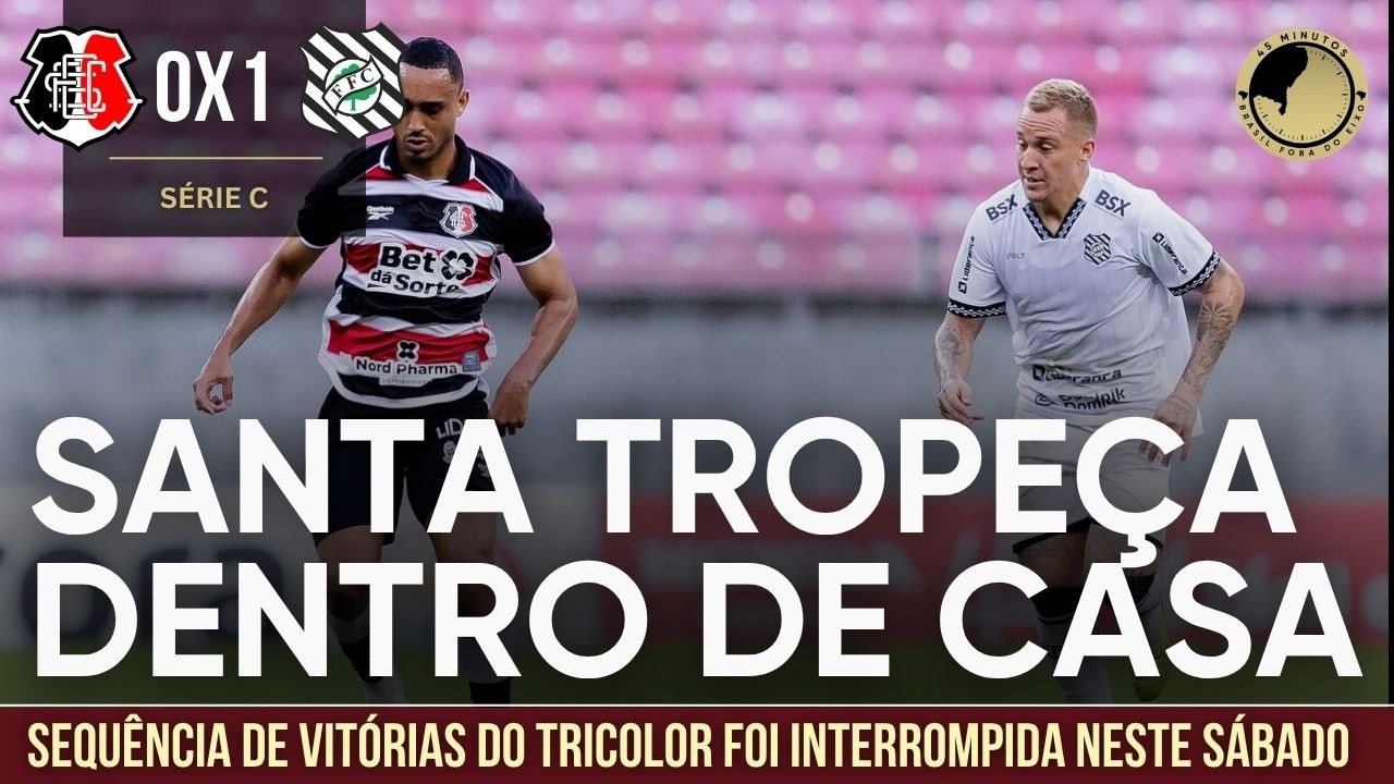 Santa Cruz 0 x 1 Figueirense: O Tricolor tropeça dentro de casa com a Arena lotada