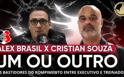 Bomba no Santa Cruz: Cristian de Souza e Alex Brasil racham de vez e só um deles deve seguir no clube