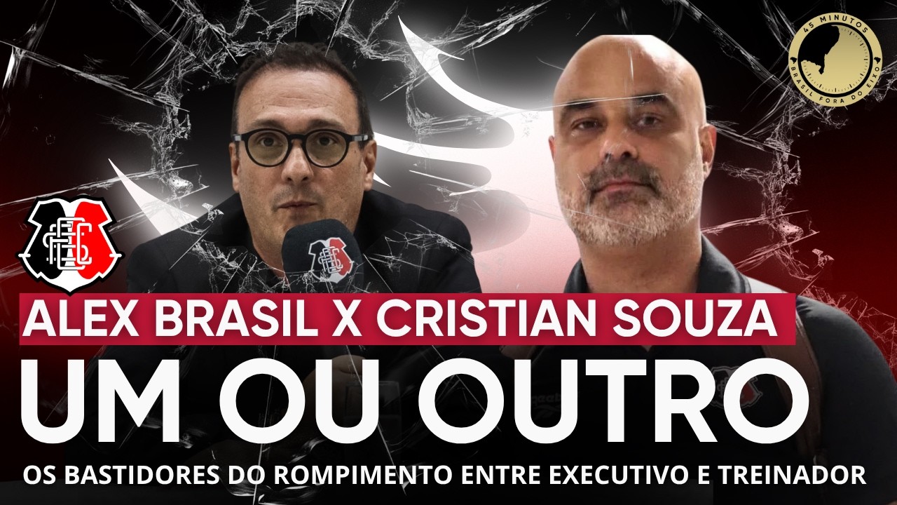 Bomba no Santa Cruz: Cristian de Souza e Alex Brasil racham de vez e só um deles deve seguir no clube