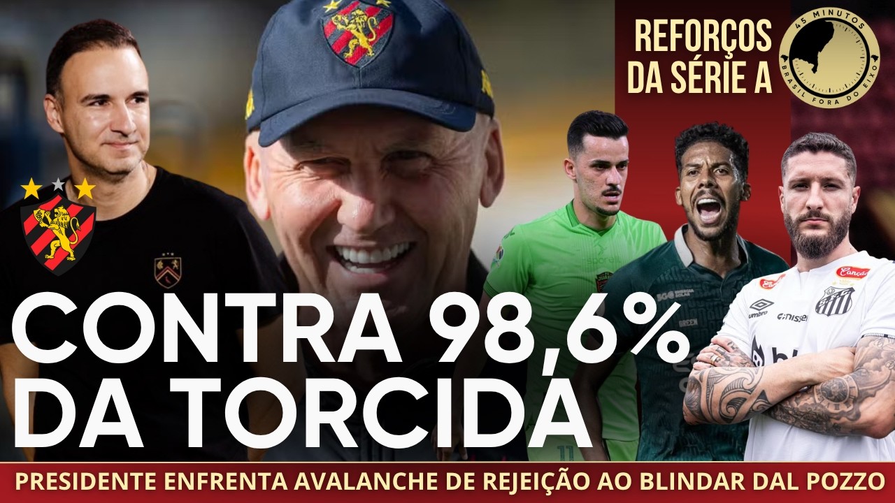 Sport dobra a aposta: Dal Pozzo e Ítalo seguem no clube e presidente enfrenta avalanche de rejeição