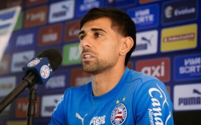 Bahia anuncia renovação de contrato do volante Nico Acevedo
