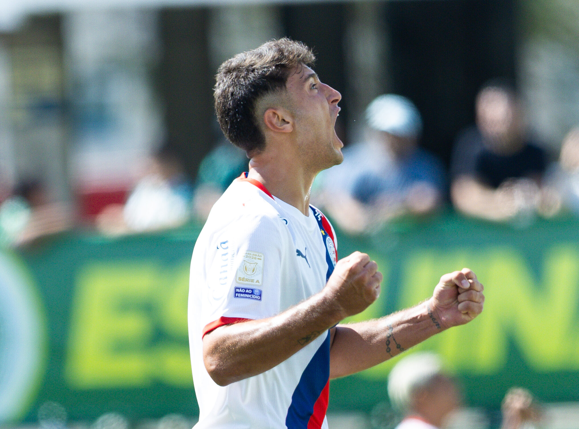 Alejo Veliz comemora seu primeiro gol pelo Bahia - Foto: Catarina Brandão/EC Bahia