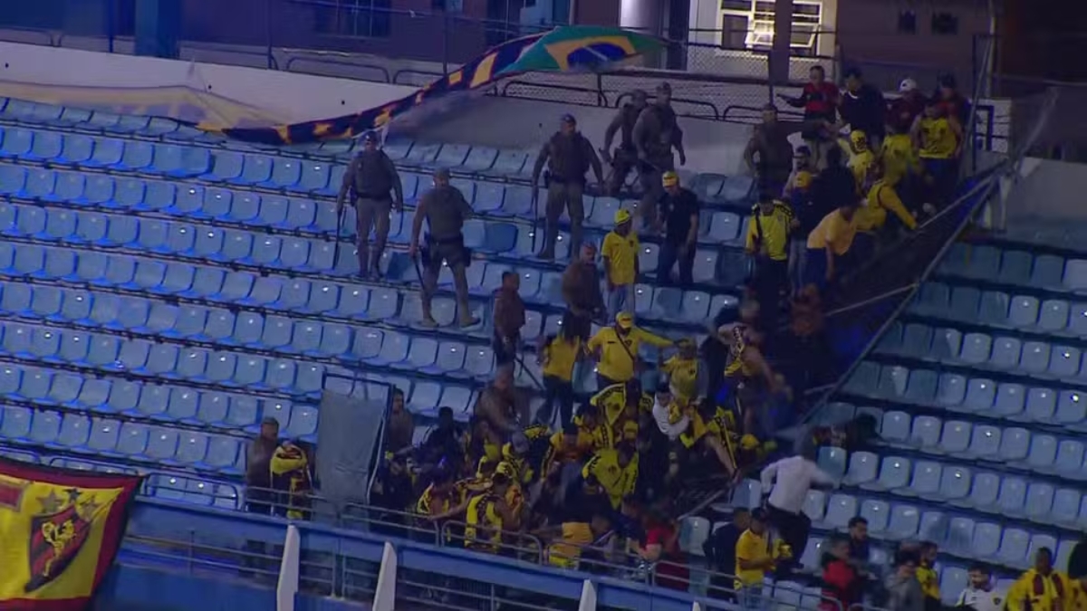 Árbitro relata em súmula confusões envolvendo torcidas do Sport e Avaí, na Série B