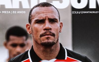 Santa Cruz oficializa contratação do volante Arilson para sequência da temporada