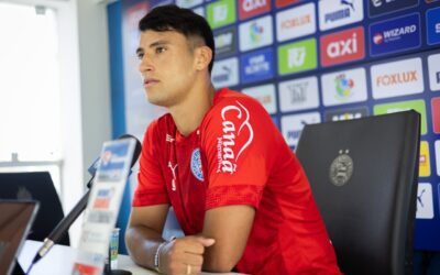 Após marcar primeiro gol pelo Bahia, Alejo Veliz demonstra otimismo para clássico contra o Vitória: “Vamos trazer os três pontos para casa”