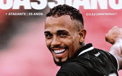 Santa Cruz oficializa contratação do atacante Cassiano, que estava no América-RN