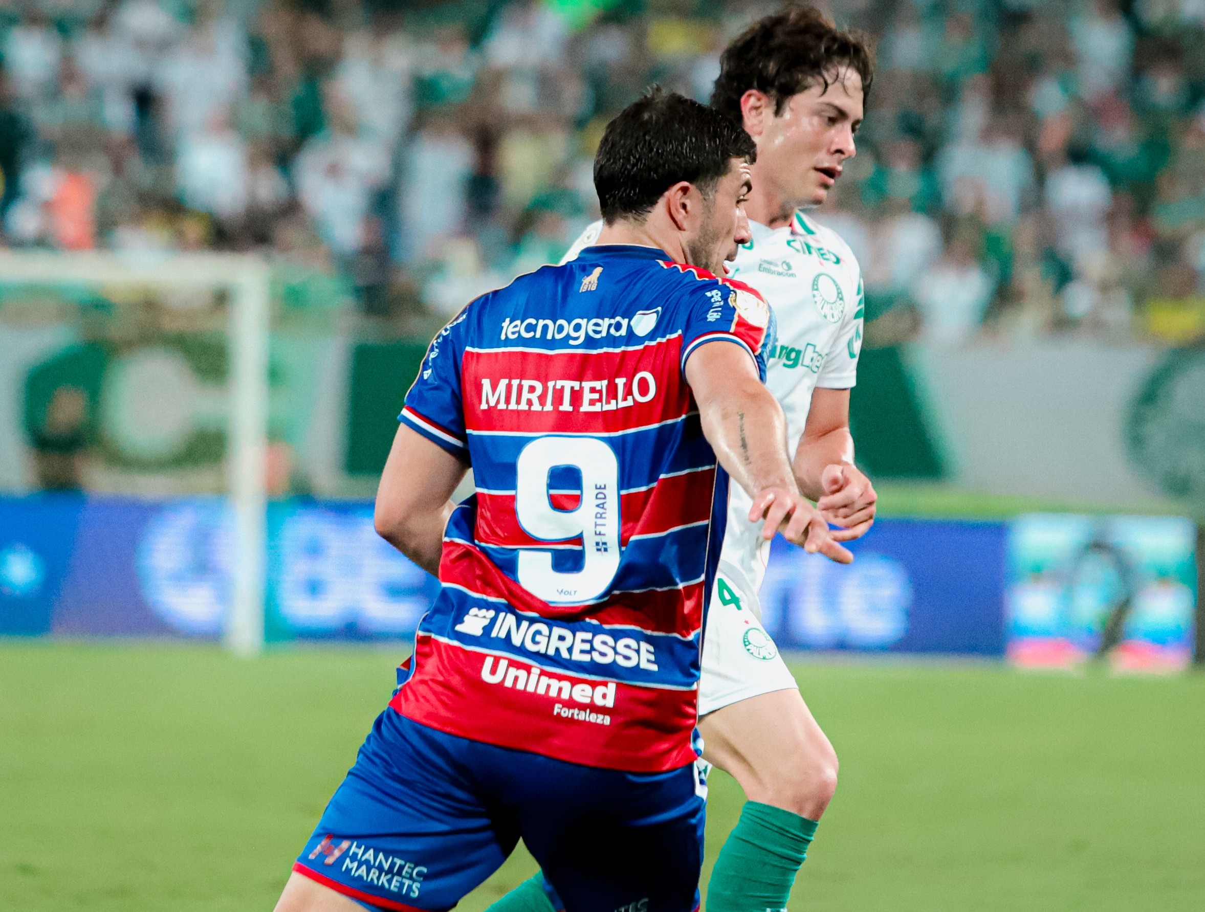 Fortaleza vence o Palmeiras na Arena Pantanal, mas não consegue reverter a desvantagem e está eliminado da Copa do Brasil