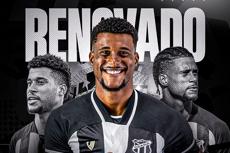 Ceará anuncia renovação de contrato com centroavante Gabriel Amaral, artilheiro do Sub-20