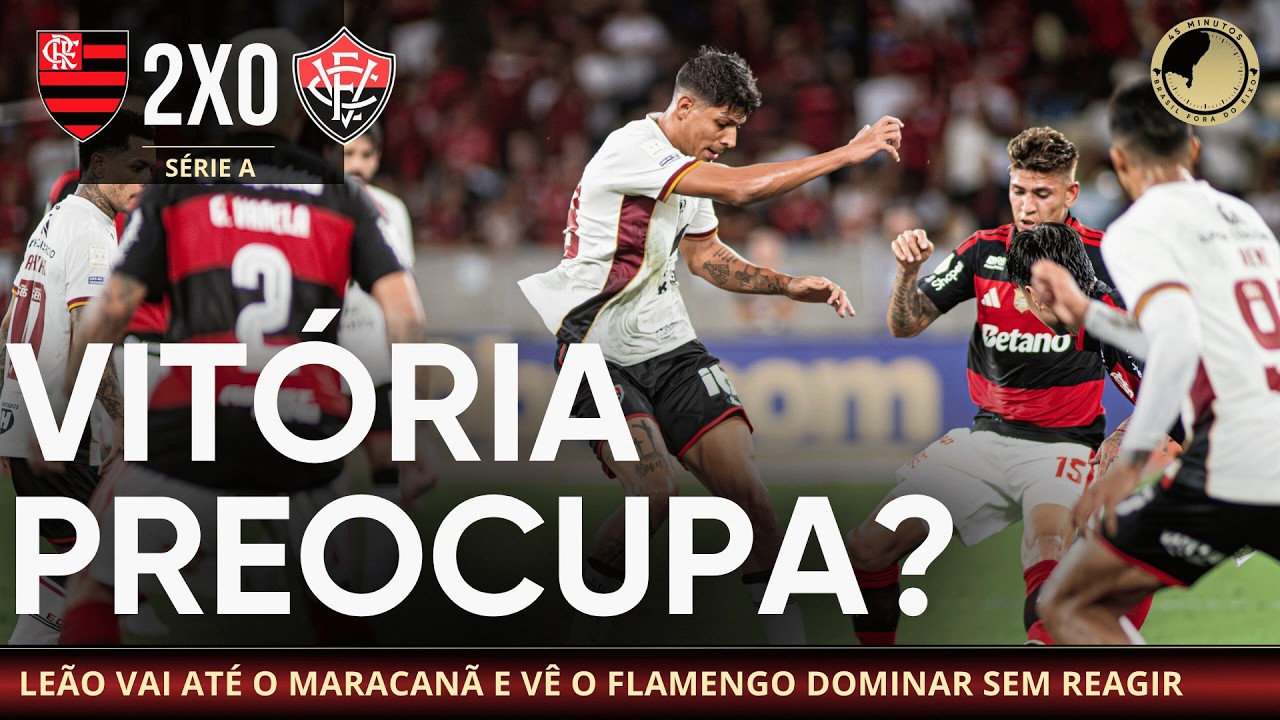 Flamengo 2 x 0 Vitória: Leão não reage fora de casa e perde outra na Série A