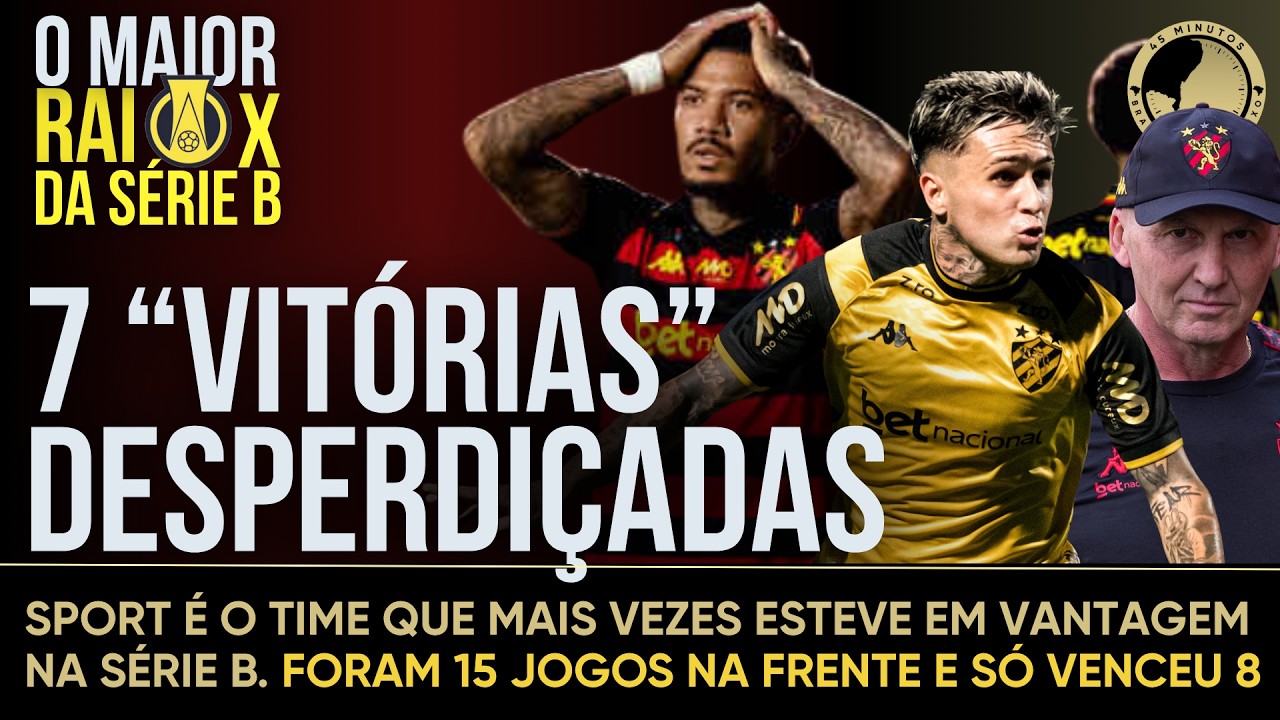 Sport chegou a estar vencendo 15 dos 23 jogos da Série B. São 7 vitórias desperdiçadas na reta final