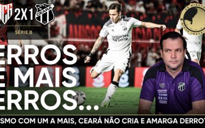 Atlético-GO 2 x 1 Ceará: Ponto final na passagem de Daniel Paulista no Ceará? São muitos erros…